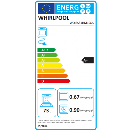 WHIRLPOOL WOI5S81HM1SXA Εντοιχιζόμενος Φούρνος 73lt 59.5cm WHIRLPOOL WOI5S81HM1SXA Εντοιχιζόμενος Φούρνος 73lt 59.5cm